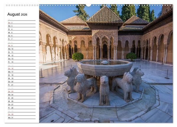 Produktbild: Andalusien (Wandkalender 2026 DIN A2 quer), CALVENDO Monatskalender