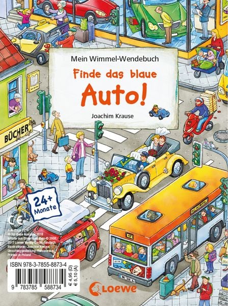 Produktbild: Mein Wimmel-Wendebuch - Finde den kleinen Dino! / Finde das blaue Auto!