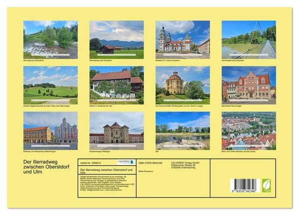 Produktbild: Der Illerradweg zwischen Oberstdorf und Ulm (hochwertiger Premium Wandkalender 2026 DIN A2 quer), Kunstdruck in Hochglanz