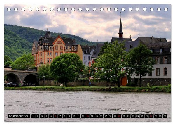 Produktbild: Der wundersch&ouml;nen Mosel entlang &ndash; Von Koblenz bis Trier (Tischkalender 2026 DIN A5 quer), CALVENDO Monatskalender