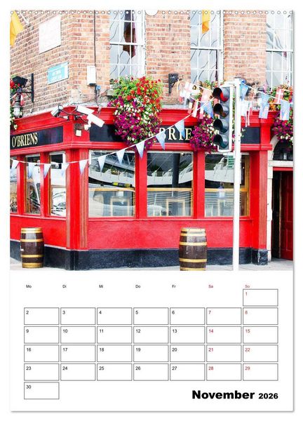 Produktbild: Dublin - faszinierende irische Hauptstadt (Wandkalender 2026 DIN A2 hoch), CALVENDO Monatskalender