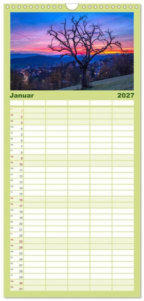 Produktbild: Familienplaner 2027 - G&uuml;ttingen im Hegau mit 5 Spalten (Wandkalender, 21 x 45 cm) CALVENDO