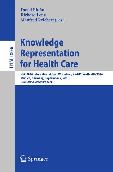 Produktbild: Knowledge Representation for Health Care