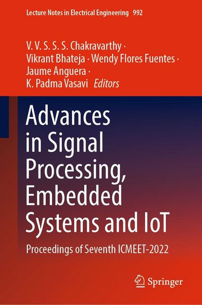 Produktbild: Advances in Signal Processing, Embedded Systems and IoT