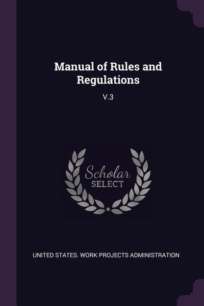 Produktbild: Manual of Rules and Regulations