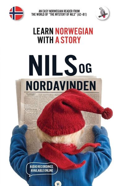 Produktbild: Nils og Nordavinden. Learn Norwegian with a Story