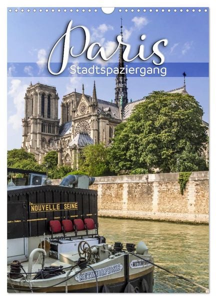 Produktbild: PARIS Stadtspaziergang (Wandkalender 2026 DIN A3 hoch), CALVENDO Monatskalender
