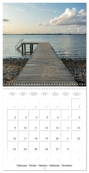 Produktbild: L&rsquo;Allemagne du Nord &ndash; Dunes, vent et la vaste mer (Calendrier mural carr&eacute; 2026 30x30 cm) Calendrier double avec une page pour vos prises de notes