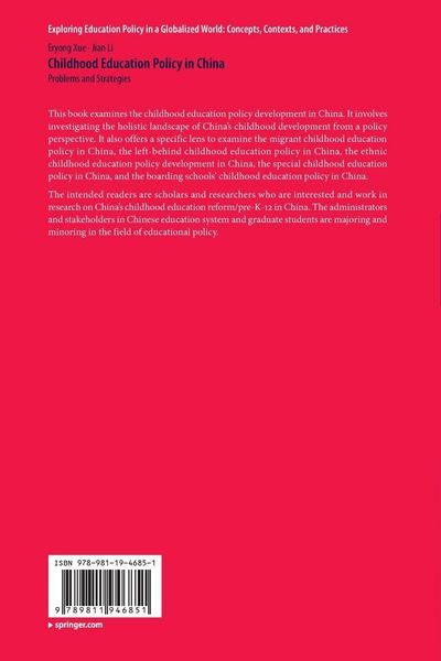 Produktbild: Childhood Education Policy in China