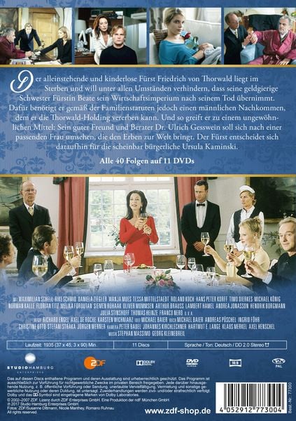 Produktbild: Der F&uuml;rst und das M&auml;dchen - Die komplette Serie mit den Staffeln 1-3 [11 DVDs]