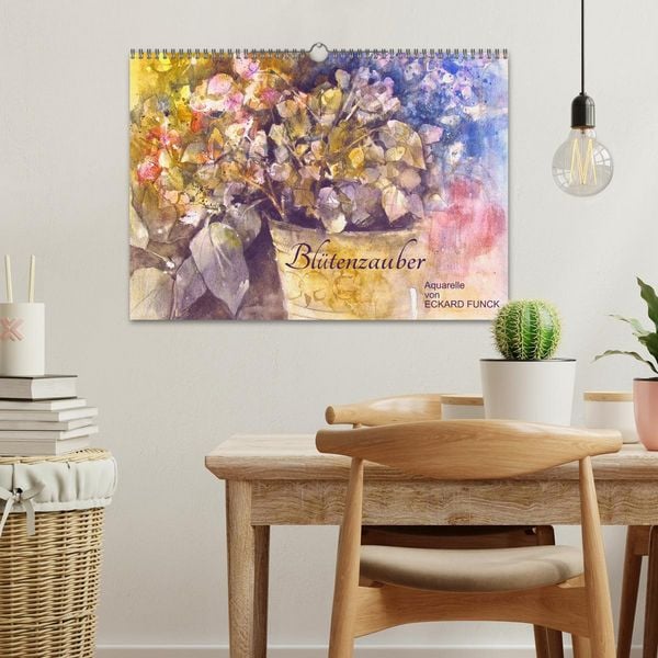 Produktbild: Bl&uuml;tenzauber - Aquarelle von ECKARD FUNCK (Wandkalender 2026 DIN A3 quer), CALVENDO Monatskalender