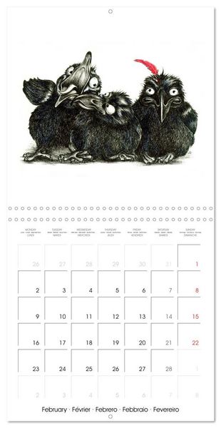 Produktbild: owls and mates 2026 (Wall Calendar 2026 12 &times; 12 Inch) CALVENDO 12 Month Wall Calendar