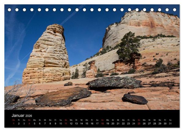 Produktbild: Felslandschaften (Tischkalender 2026 DIN A5 quer), CALVENDO Monatskalender