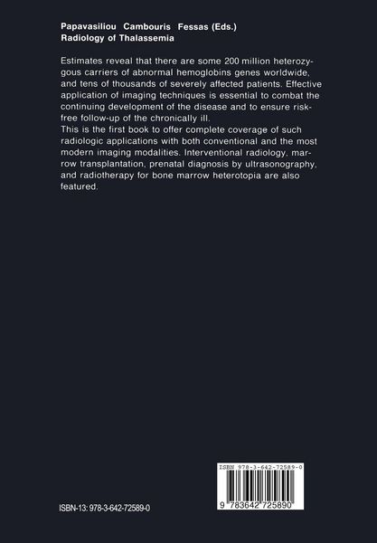 Produktbild: Radiology of Thalassemia