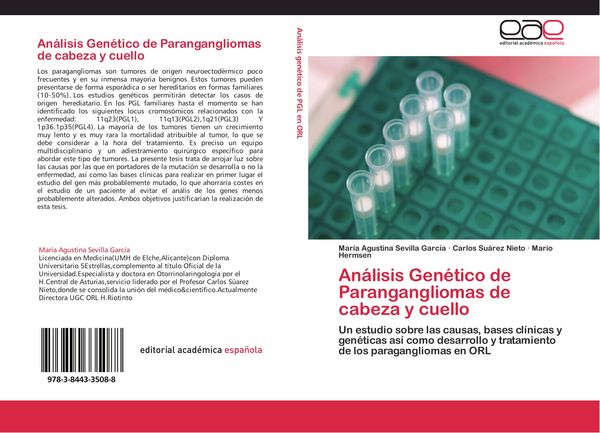 Produktbild: An&aacute;lisis Gen&eacute;tico de Parangangliomas de cabeza y cuello