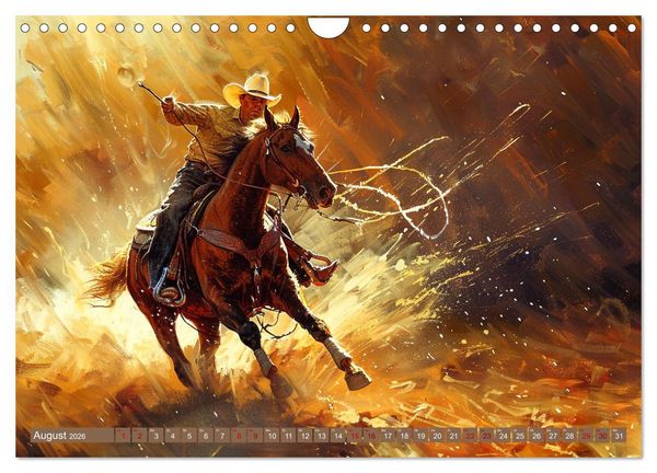 Produktbild: Pferde, Staub und Freiheit (Wandkalender 2026 DIN A4 quer), CALVENDO Monatskalender