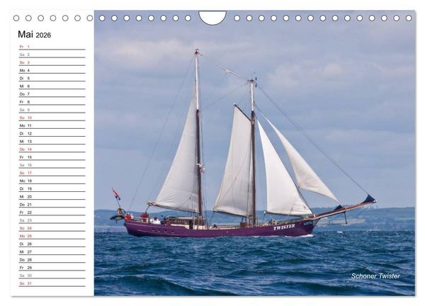 Produktbild: Traditionsschiffe auf der Ostsee (Wandkalender 2026 DIN A4 quer), CALVENDO Monatskalender