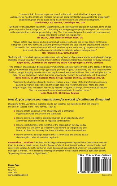 Produktbild: Organizing for the New Normal