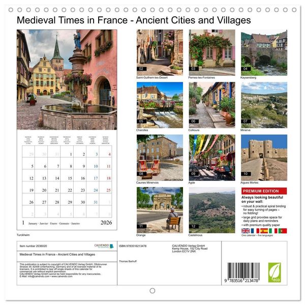 Produktbild: Bartruff, T: Medieval Times in France - Ancient Cities and V