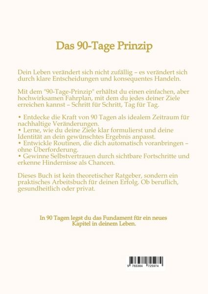 Produktbild: Das 90-Tage Prinzip