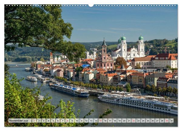Produktbild: Die Donau zwischen Weltenburg und Passau (Wandkalender 2026 DIN A2 quer), CALVENDO Monatskalender