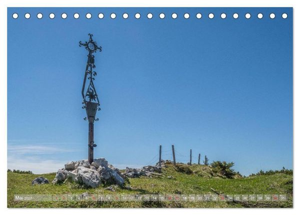 Produktbild: Gipfelkreuze auf bayerischen Bergen (Tischkalender 2027 DIN A5 quer), CALVENDO Monatskalender
