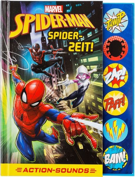 Marvel Spider-Man - Spider-Zeit! - Action-Soundbuch mit 6 Geräuschen und 4 Comicgeschichten für Kinder ab 6 Jahren
