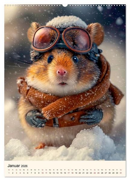 Produktbild: Was f&uuml;r ein Hamster (hochwertiger Premium Wandkalender 2026 DIN A2 hoch), Kunstdruck in Hochglanz