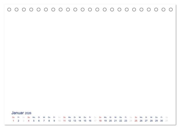 Produktbild: Farbiger Bastelkalender (Tischkalender 2026 DIN A5 quer), CALVENDO Monatskalender