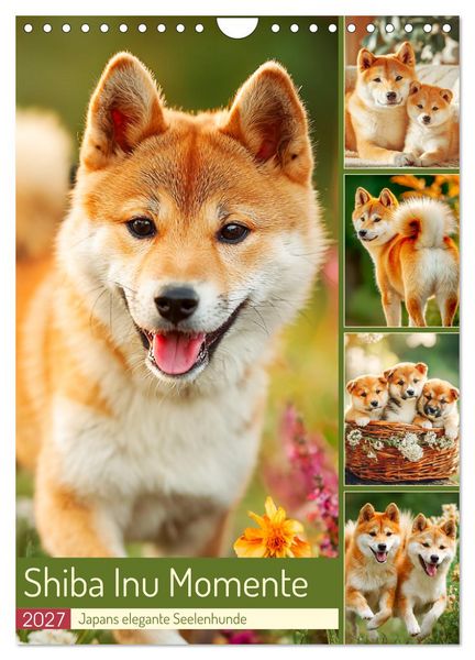 Produktbild: Shiba Inu Momente. Japans elegante Seelenhunde (Wandkalender 2027 DIN A4 hoch), CALVENDO Monatskalender