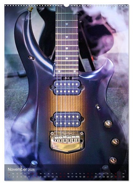 Produktbild: Magische Gitarren (hochwertiger Premium Wandkalender 2026 DIN A2 hoch), Kunstdruck in Hochglanz