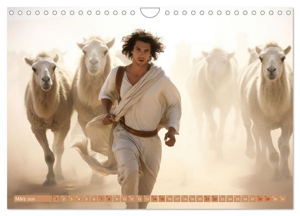 Produktbild: Mensch und Tier &ndash; W&uuml;stenfantasien (Wandkalender 2026 DIN A4 quer), CALVENDO Monatskalender