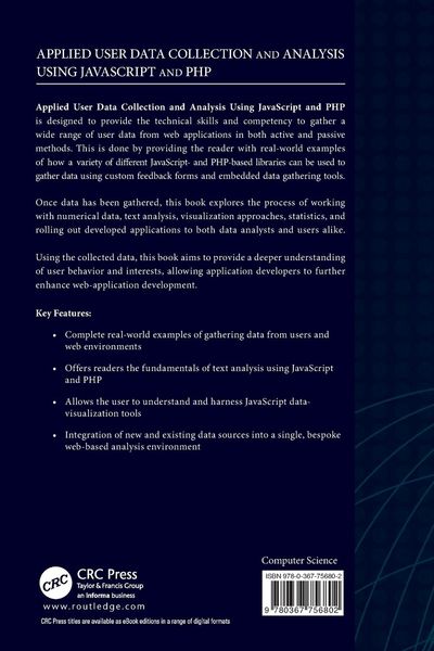 Produktbild: Applied User Data Collection and Analysis Using JavaScript and PHP