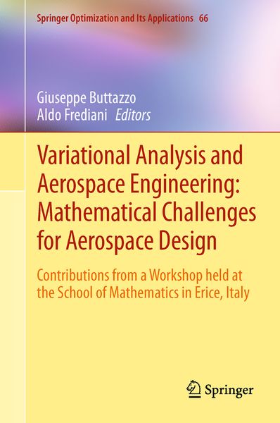 Produktbild: Variational Analysis and Aerospace Engineering: Mathematical Challenges for Aerospace Design