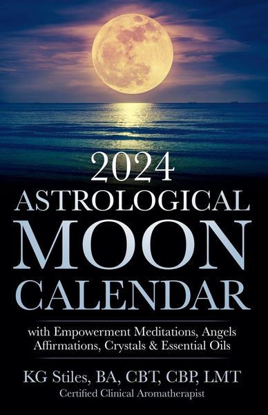 Produktbild: 2024 Astrological Moon Calendar with Empowerment Meditations, Angels, Affirmations, Crystals & Essential Oils