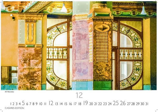 Produktbild: Jugendstil Kalender 2027 &ndash; Wandkalender | Fotokalender Kunst 24x35cm - Stilvolle k&uuml;nstlerische Motive im Jugendstil f&uuml;r das ganze Jahr.