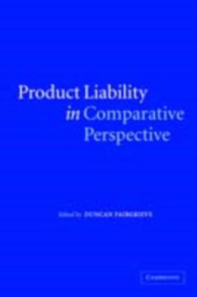 Produktbild: Product Liability in Comparative Perspective