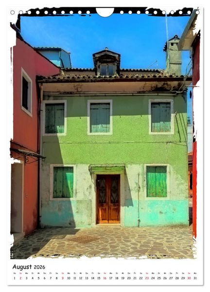 Produktbild: Einblicke in Burano (Wandkalender 2026 DIN A4 hoch), CALVENDO Monatskalender