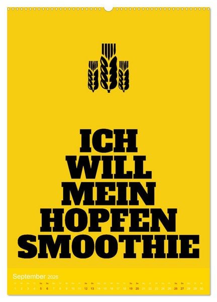 Produktbild: BIER Wandkalender -Trinken mit Stil (Wandkalender 2026 DIN A2 hoch), CALVENDO Monatskalender