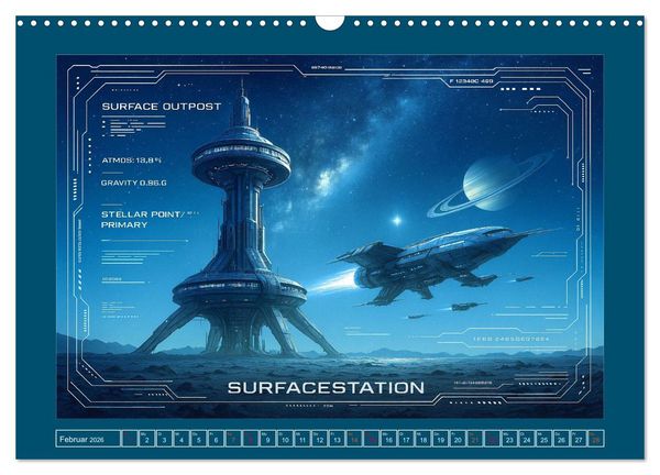Produktbild: Intelligente Alientechnik (Wandkalender 2026 DIN A3 quer), CALVENDO Monatskalender