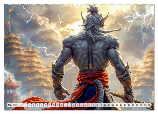 Produktbild: Sun Wukong - Die Reise des Affenk&ouml;nigs (Wandkalender 2027 DIN A2 quer), CALVENDO Monatskalender