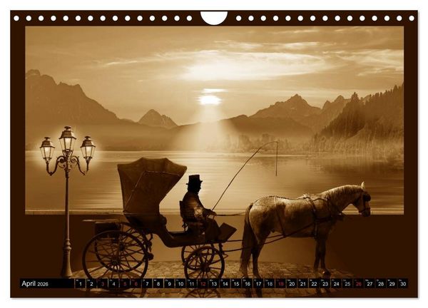 Produktbild: Nostalgie in Sepia (Wandkalender 2026 DIN A4 quer), CALVENDO Monatskalender