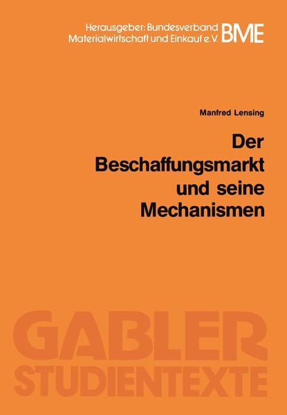 Produktbild: Der Beschaffungsmarkt und seine Mechanismen