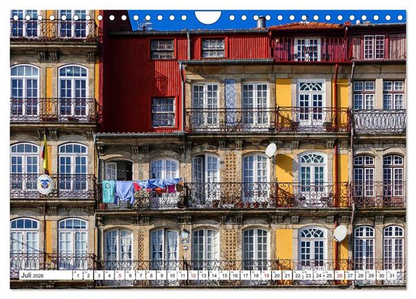 Produktbild: Porto - Charme am Douro (Wandkalender 2026 DIN A4 quer), CALVENDO Monatskalender