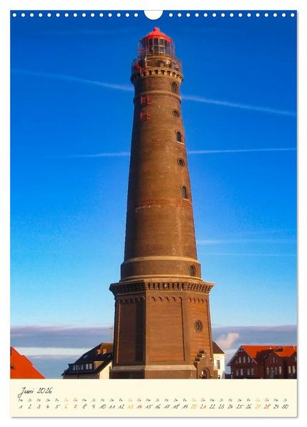 Produktbild: Norddeutsche Leuchtt&uuml;rme - maritime Wegweiser (Wandkalender 2026 DIN A3 hoch), CALVENDO Monatskalender