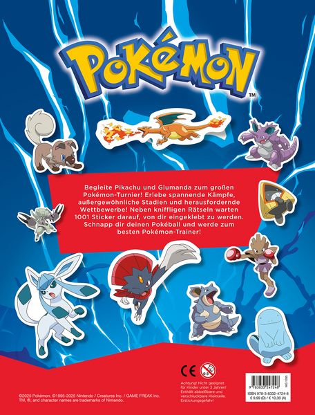 Produktbild: Das gro&szlig;e Pok&eacute;mon-Turnier: 1001 superstarke Sticker