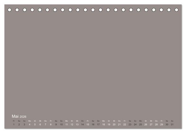 Produktbild: DIY Bastel-Kalender -Erdige Pastell Farben- Zum Selbstgestalten (Tischkalender 2026 DIN A5 quer), CALVENDO Monatskalender