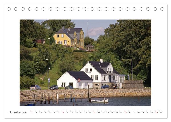 Produktbild: D&auml;nemark - Flensborg Fjord und Inselwelt (Tischkalender 2026 DIN A5 quer), CALVENDO Monatskalender