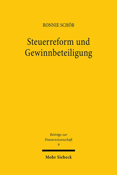 Produktbild: Steuerreform und Gewinnbeteiligung