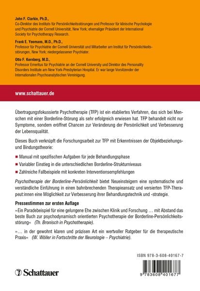 Produktbild: Psychotherapie der Borderline-Pers&ouml;nlichkeit